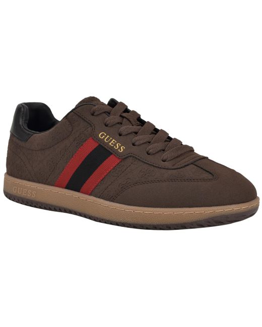 Guess Brown Kloane T-toe Fashion Lace Up Sneakers for men