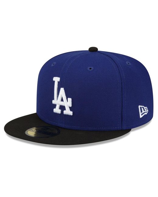 KTZ Blue Los Angeles Dodgers City Connect 59fifty Team Fitted Hat for men