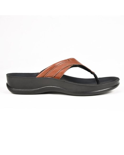 AEROTHOTIC Black Algiz Comfortable Sandal