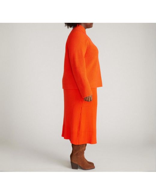 UNIVERSAL STANDARD Orange Plus Size Risa Sweater Skirt