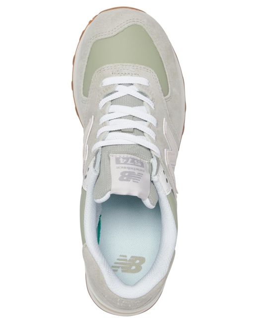 New Balance White 574 Casual Sneakers From Finish Line