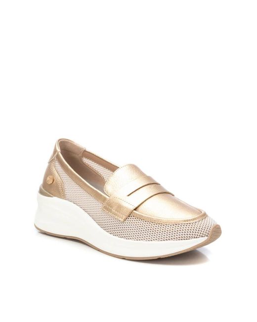 Xti Natural Mesh Loafers By