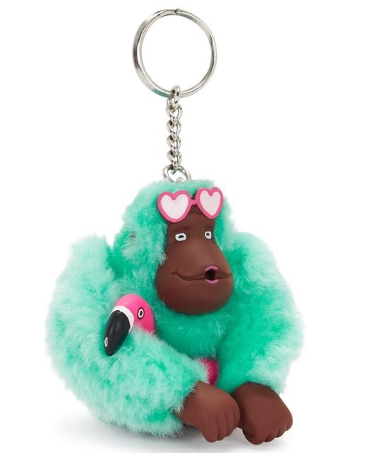 Kipling Green Racket Monkey Keychain Bag Charm