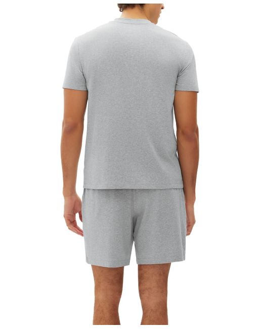 Gap Black 2-pc. Solid Henley & Pajama Shorts Set for men