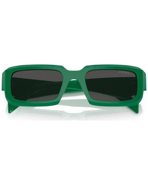 Prada Green Sunglasses, Pr 27zs for men