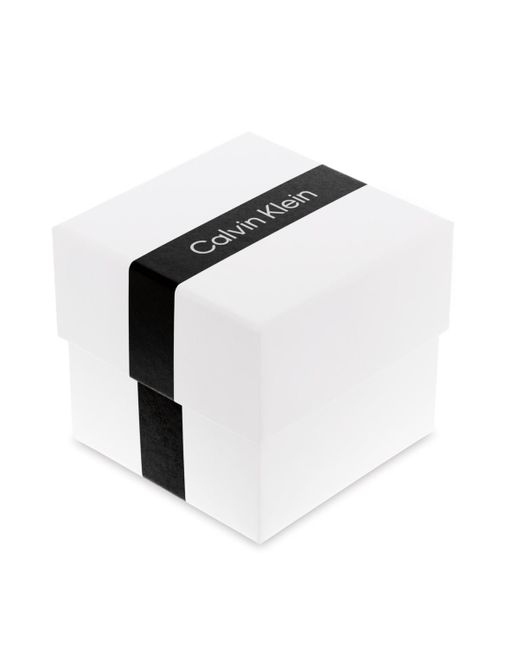 Calvin Klein Gray Gauge Ionic Plated Steel Bracelet Watch for men