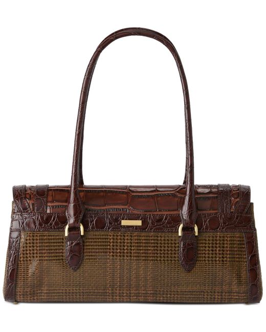 Brahmin Red Dayan Leather Satchel Bag