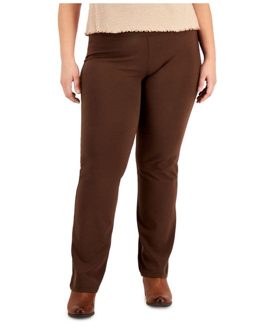 Style & Co. Plus Size High Rise Pullon Bootcut Leggings, Created For