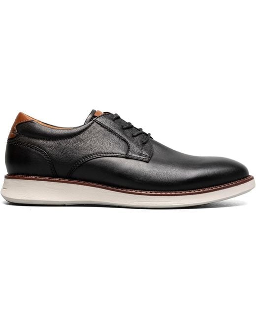 Florsheim Black Launch Plain Toe Oxford for men