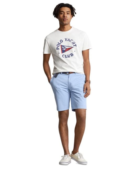Ralph lauren polo men's 9 inch classic best sale fit chino shorts
