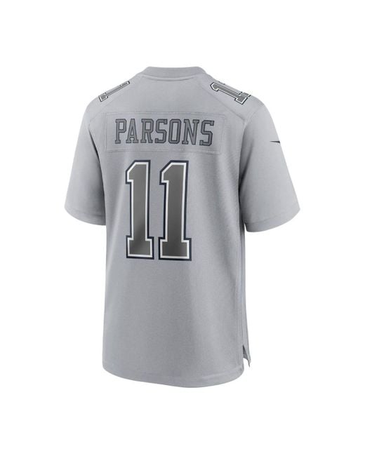 Nike Micah Parsons Gray Dallas Cowboys Atmosphere Fashion Game Jersey ...
