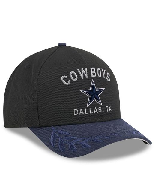 KTZ Blue Black/navy Dallas Cowboys 2025 Nfl Draft 39thirty Flex Hat for men