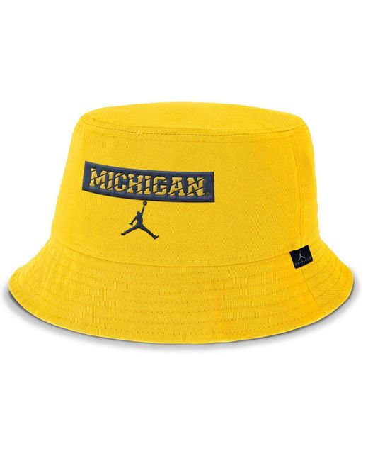 Nike Yellow Â Michigan Wolverines Apex Bucket Hat for men