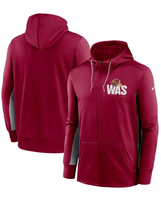 Nike Women's Red Atlanta Braves Full-Zip Hoodie