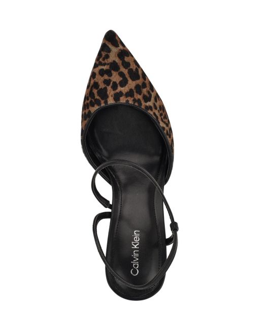 Calvin Klein Metallic Cordera Strappy Stiletto Pumps