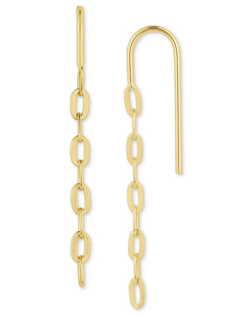 Giani Bernini Metallic Polished Chain Link Threader Earrings