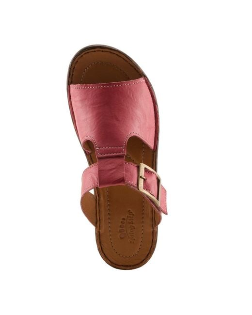 Spring Step Pink Saphique Slides