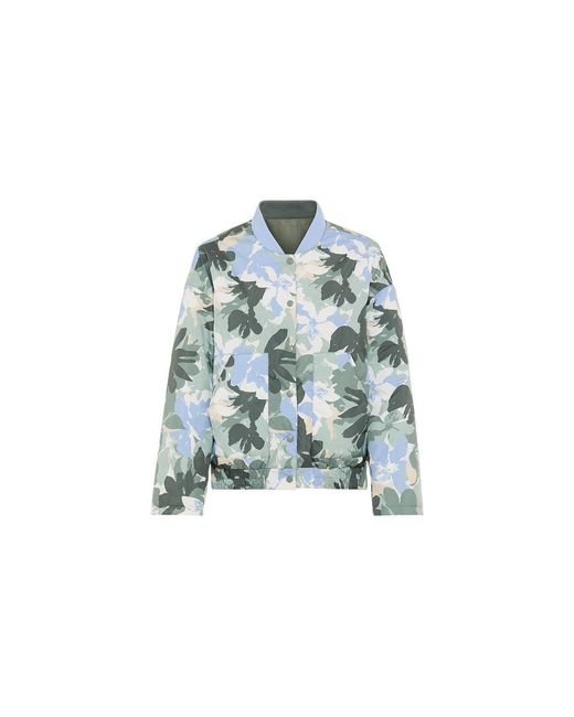 Olsen Green Reversible Botanic Camo Bomber Jacket