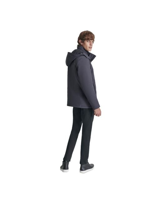 DKNY Black 3-in-1 Systems Jacket for men