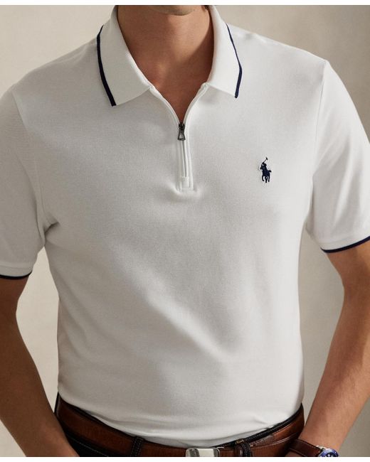 Polo Ralph Lauren Blue Classic-fit Stretch Mesh Polo Shirt for men