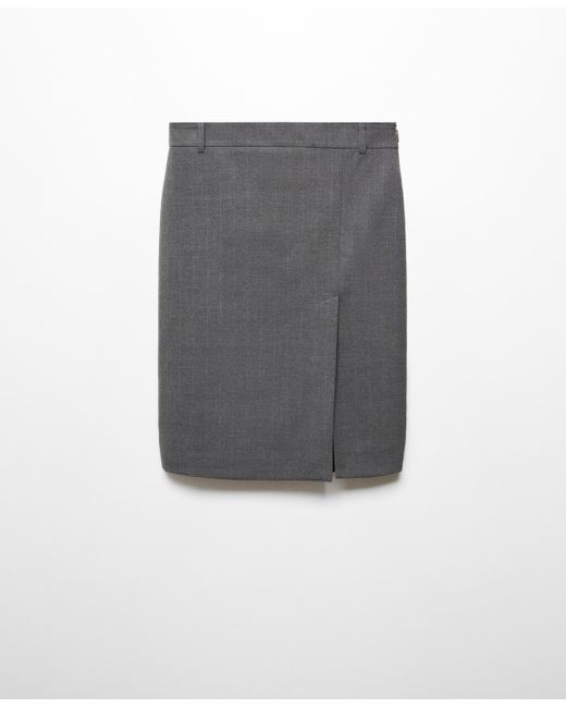 Mango Black Pinstripe Skirt