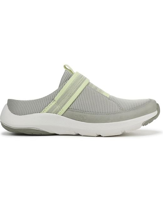 Ryka White Engage Washable Round Toe Mules