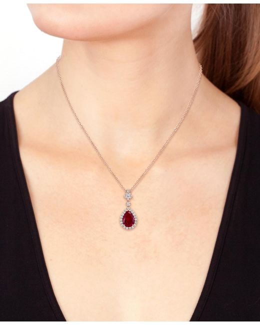 Effy White Effy Lab Grown Ruby (7-1/8 Ct. T.w