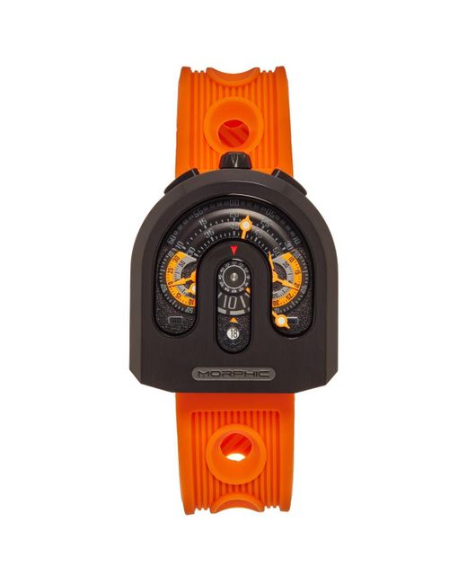 Morphic Orange Men M95 Series Rubber Watch for men