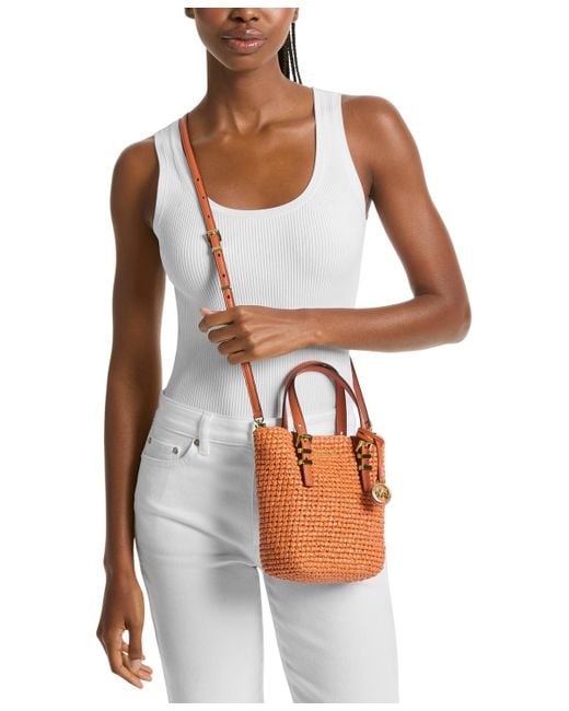 Michael Kors Michael Quinn Small North South Woven Tote
