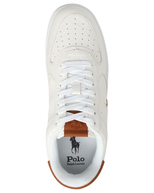 Polo Ralph Lauren White Masters Court Lace-up Sneakers for men