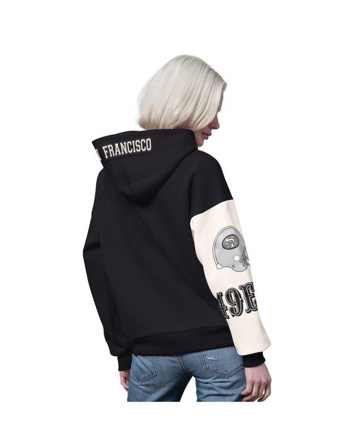 Starter Blue Black San Francisco 49ers 4th Down Full-zip Hoodie