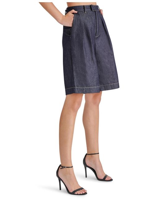 Steve Madden Blue Ivana Denim Bermuda Shorts