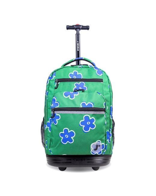 J World Blue Sundance Laptop 20" Rolling Backpack