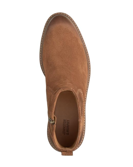 Johnston & Murphy Brown Barrett Zip Boots for men