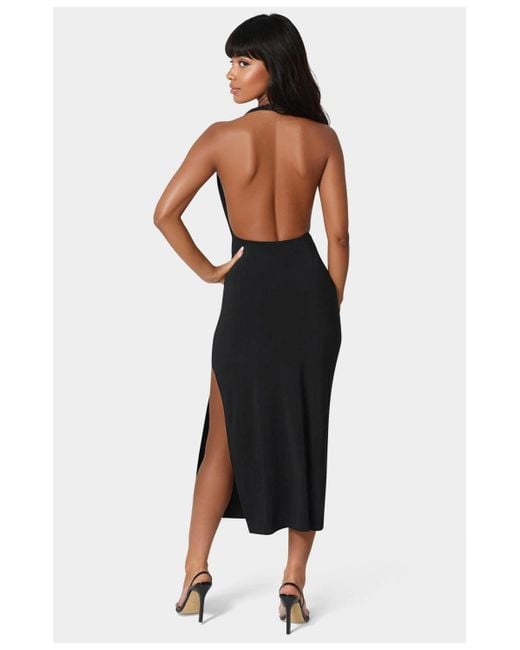 Bebe Black High Neck Cowl Maci