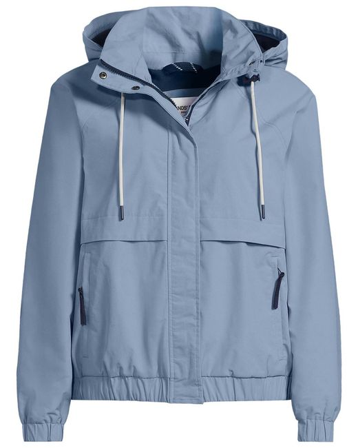 Lands' End Blue Squall Full Zip Jacket