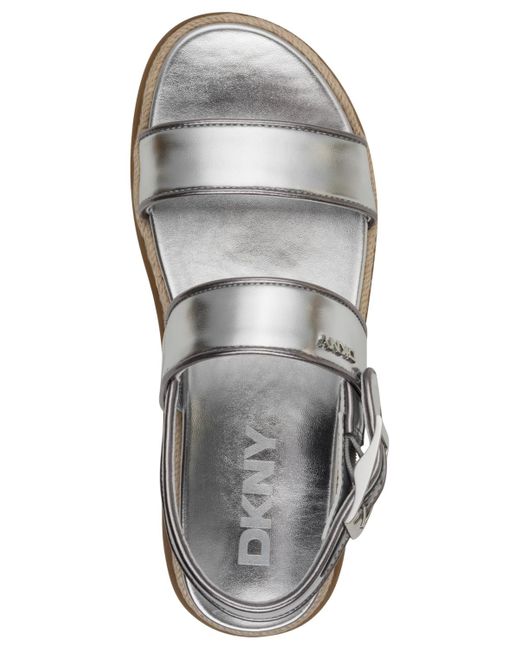 DKNY Metallic Bernae Slingback Sandals