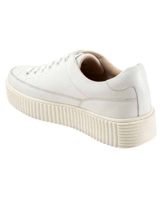 Trotters White Baylor Sneaker