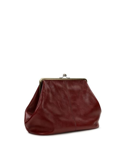 Patricia Nash Serafina Extra Large Leather Kisslock Bag in Blue | Lyst