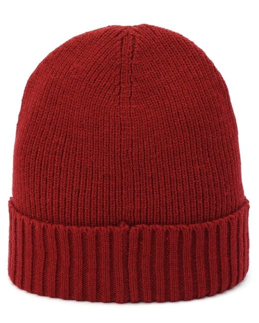 Tommy Hilfiger Red Core Flag Rib Cuff Hat for men