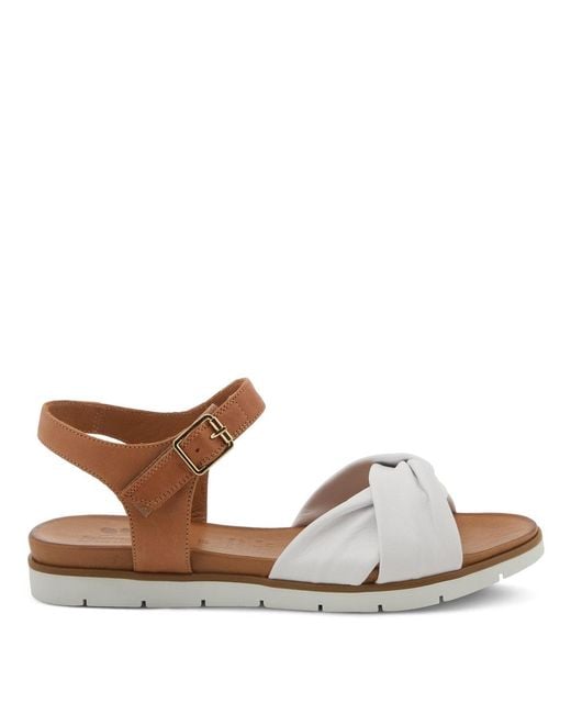Spring Step Brown Nihira Flat Sandal