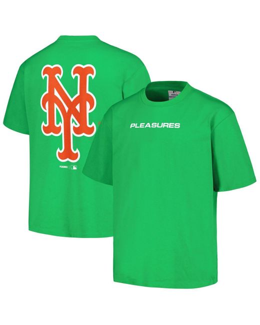 Pleasures Green New York Mets Ballpark T-shirt for men