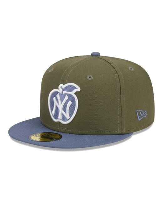 Men's New Era Light blue/navy York Yankees Beach Kiss 59FIFTY Fitted Hat