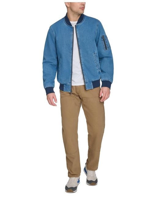 Levi's Blue Flight Full-zip Bomber Jacket for men