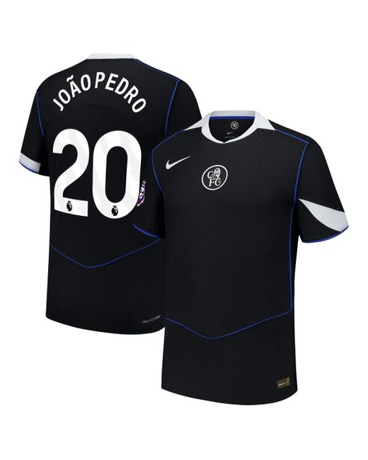 Nike Black Joao Pedro Chelsea 2025/26 Third Authentic Player Jersey for men