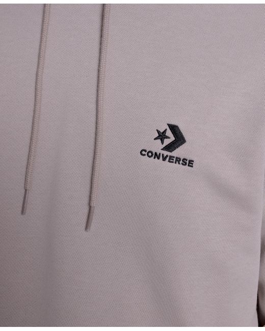 Converse Gray Standard Fit Long Sleeve Sweatshirt for men