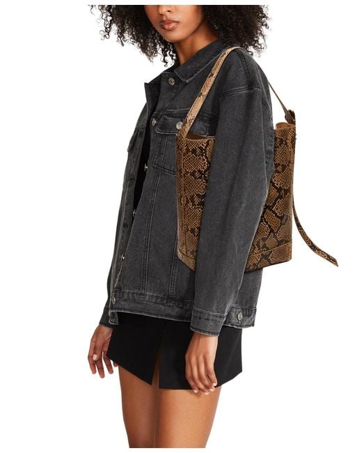 Steve Madden Brown Bdenise Small Bucket Bag