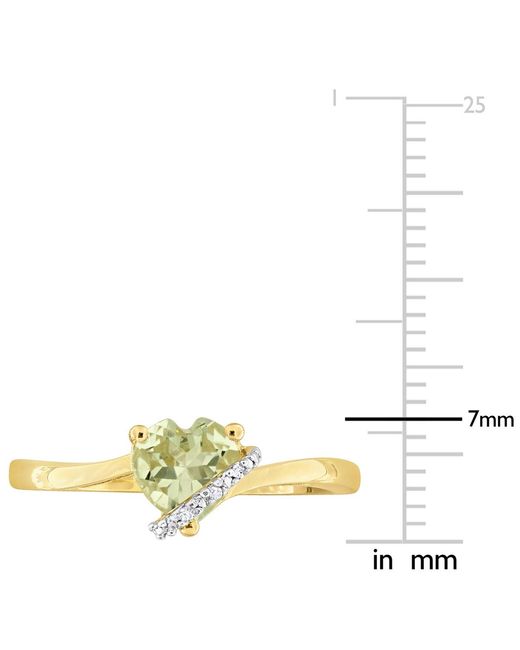 Macy's Metallic Gemstone Heart Ring