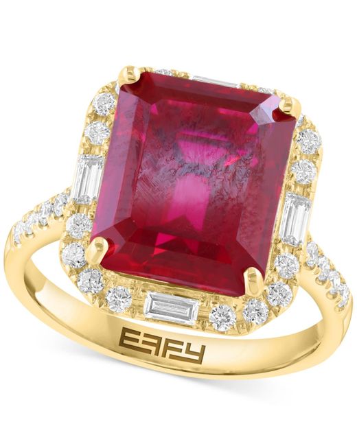 Effy Pink Effy Emerald-cut Lab Grown (6-7/8 Ct. T.w.