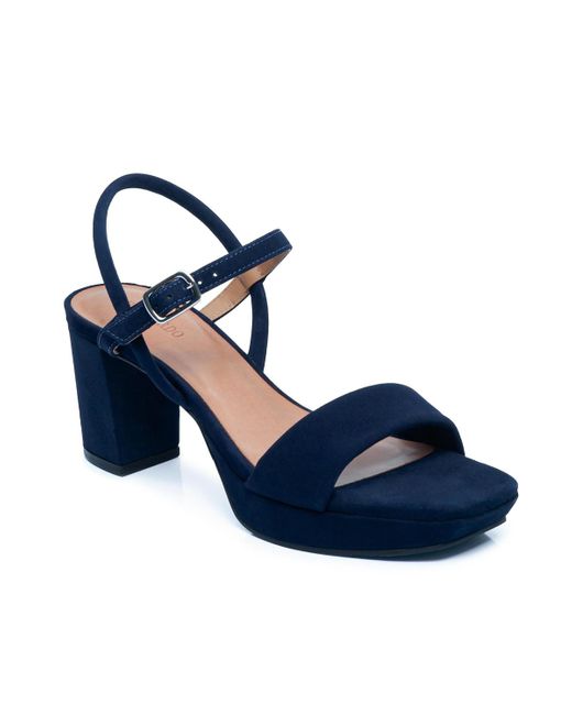 Bernardo Blue Bernardo Canto Platform Sandal